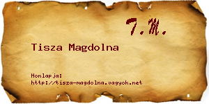 Tisza Magdolna névjegykártya